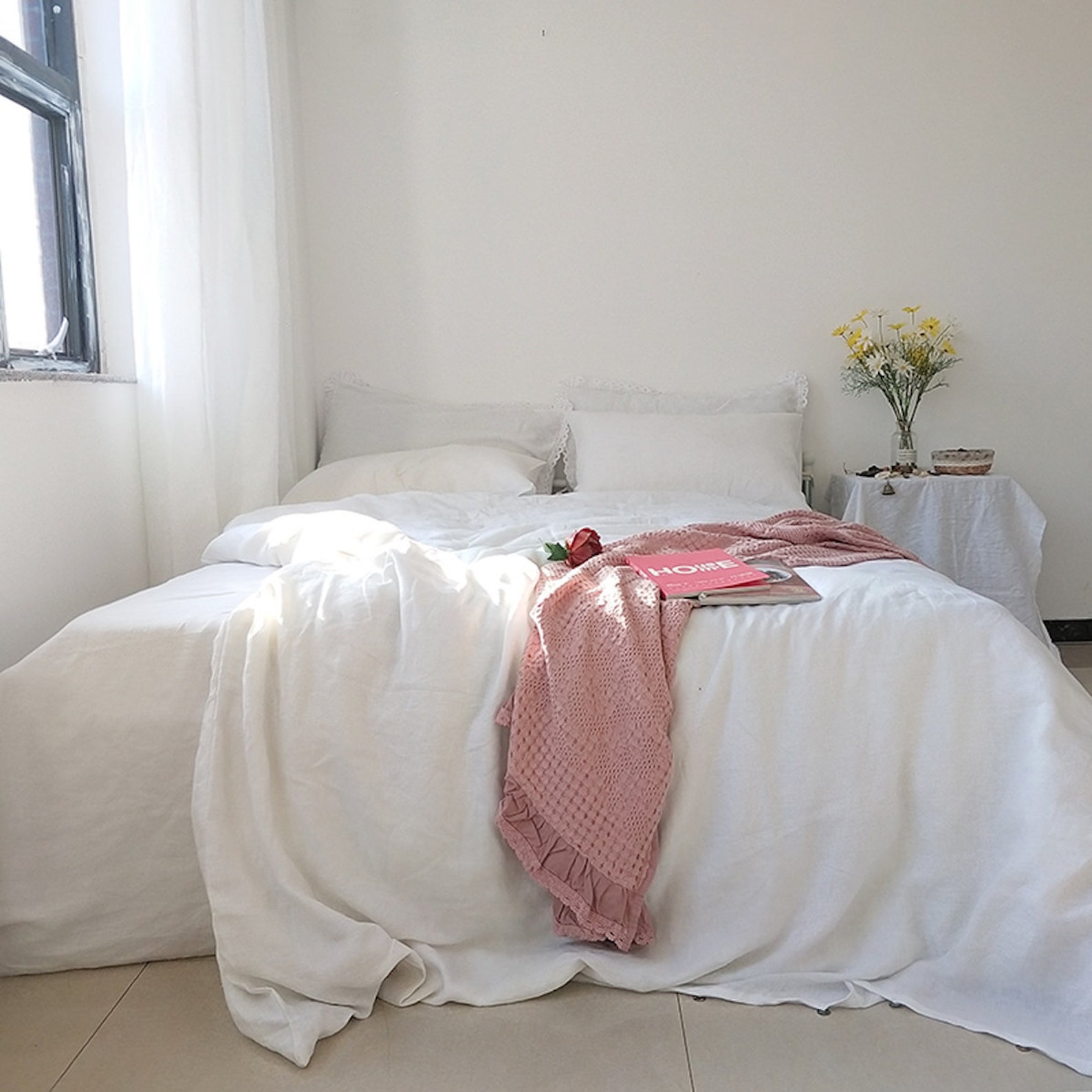 Set of 3 Heavy Hemp Bedding Set. Duvet Cover With 2 Etsy