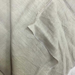 Extra wide linen fabric, 100% pure flax stone washed linen, medium weight linen, Natural Beige, Eco Friendly linen, DIY supply
