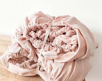 Pure Hemp Fitted Sheet - Pre-Washed, Soft & Seamless Bedding - Custom Sizes N Multiple Colors Available
