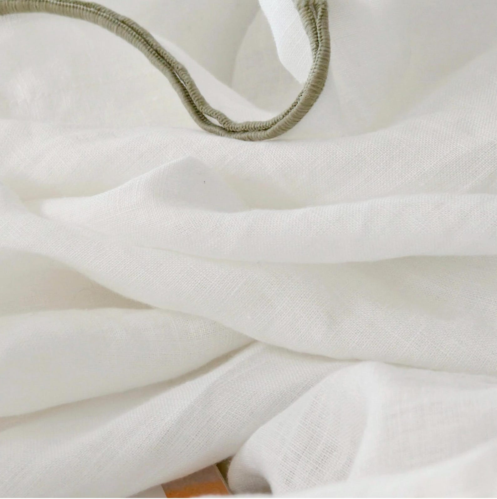 100% Linen Duvet Cover Set With Embroidery Edge, Linen Bedding Set ...