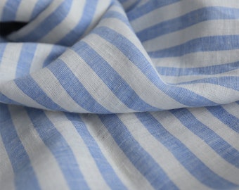 Yarn Dyed  StripeLinen Fabric, Extra Wide 110" width, 1cm Candy Stripes