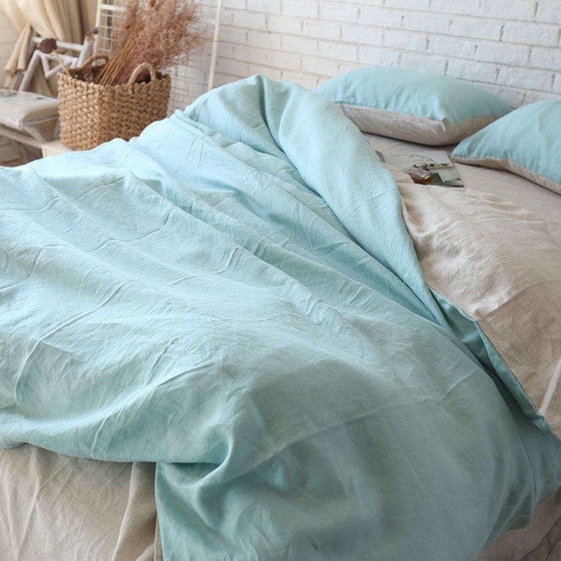 Classic Aqua Duvet Cover-Queen