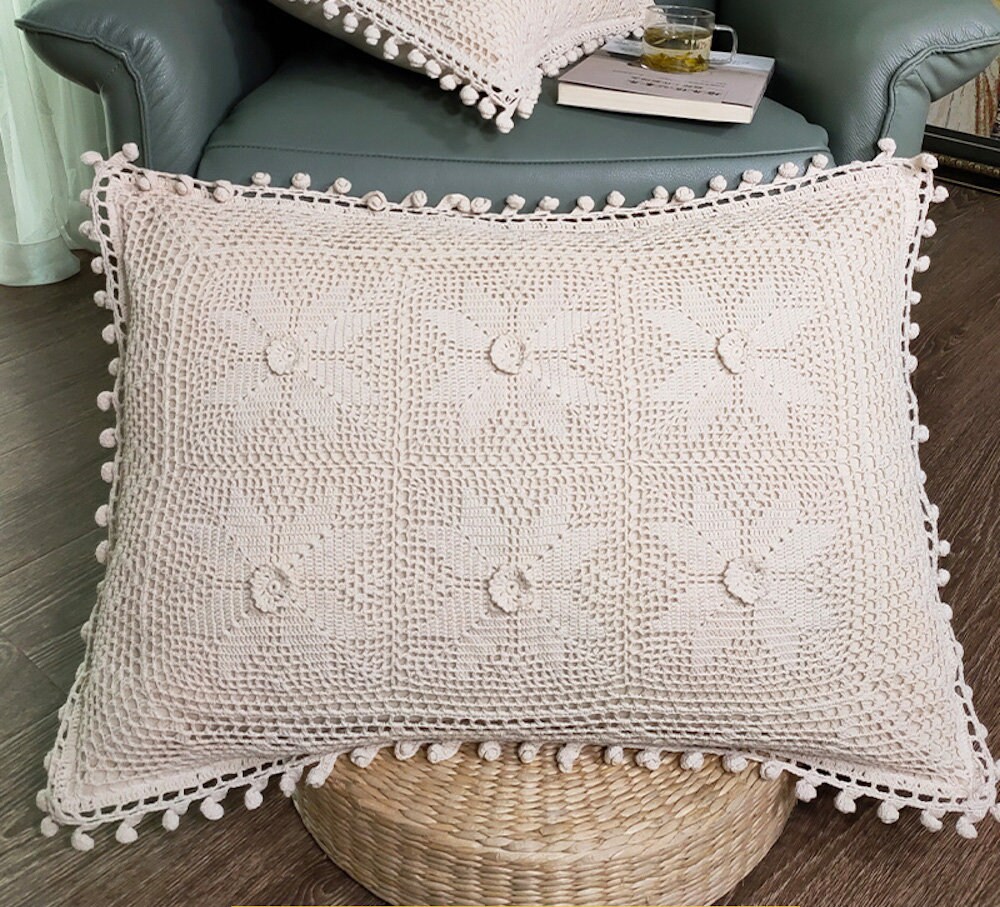 Vintage Set of 3 Hand Crochet Bedspread bed cover vintage Etsy