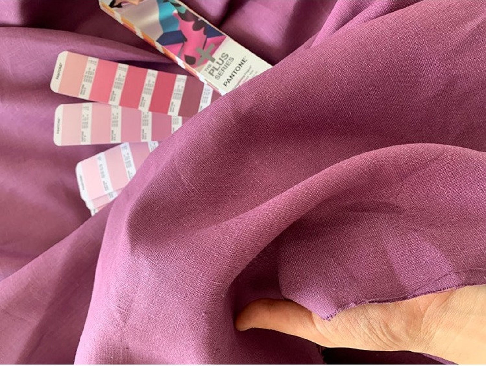 Extra Wide Linen Fabric 100 Pure Linen Medium Weight Etsy