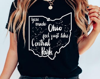You Made Ohio Feel Just Like Central Park Unisex Tshirt Original Hand Drawn Tee