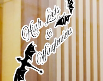 High Lords & Wingleaders Bookish Sticker Original Hand Drawn Decal