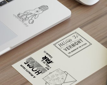 Missing Home, Mental Health, Together Forever, Inspiration Sticker Sheets Original Hand Drawn Decals