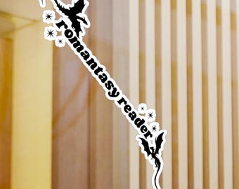 Romantasy Romance Bookish Dragon Fourth Wing Inspired Design Sticker Original Hand Drawn Decal