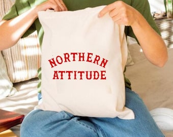 A New Englander's Northern Attitude Fenway Inspired Tote Original Hand Drawn Bag