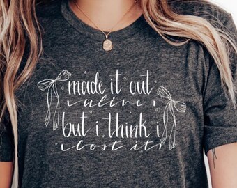 Made It Out Alive T-Shirt: Original Hand-Drawn Graphic Tee