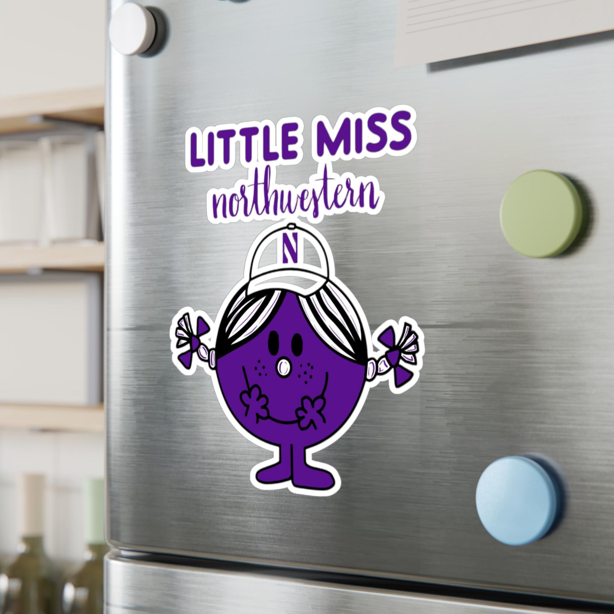 Northwestern University Main Character Energy College Girl Personality Merch Design Sticker Original Hand Drawn Decal