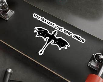 We Do Not Eat Our Allies Fourth Wing Bookish Sticker Original Hand Drawn Decal