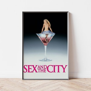 Sex and the City Movie Poster, Home Decor, Canvas Wall Art, Personalized gift, Custom Poster, Wall Art Print