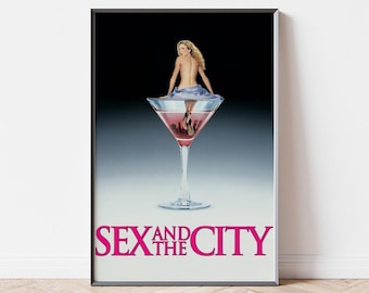 Sex and the City Movie Poster, Home Decor, Canvas Wall Art, Personalized gift, Custom Poster, Wall Art Print