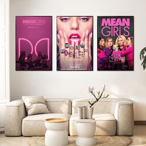 Mean Girls Film Poster, Home Decor, Leinwand Wand Kunst, personalisiertes Geschenk, Benutzerdefinierte Poster, Wand Kunst Druck