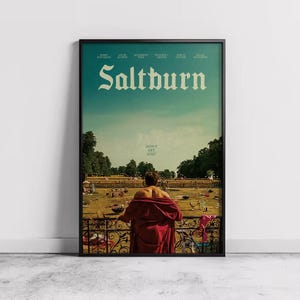 Pôster do filme Saltburn, decoração para casa, arte em tela, presente personalizado, pôster personalizado, impressão de arte em parede