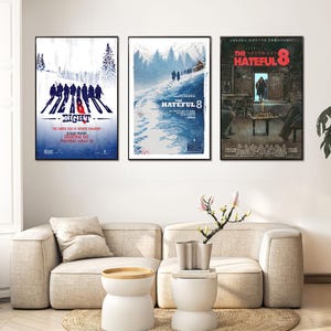 The Hateful Eight Movie Poster, Home Decor, Canvas Wall Art, Personalized gift,  Wall Art Print, Keepsake