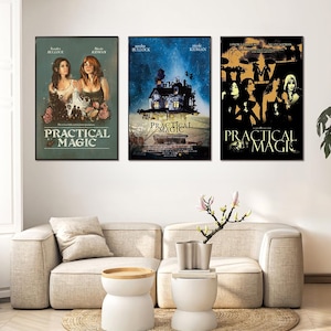 Practical Magic Movie Poster, Home Decor, Canvas Wall Art, Personalized gift, Custom Poster, Wall Art Print