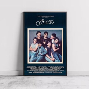 The Outsiders Movie Poster, Home Decor, Canvas Wall Art, Personalized gift, Custom Poster, Wall Art Print