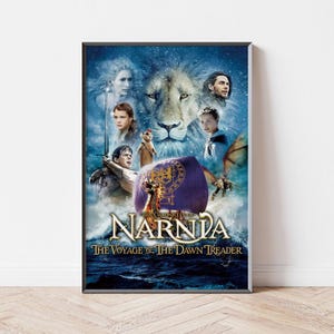 The Chronicles of Narnia The Voyage of the D... Movie Poster, Home Decor, Canvas Wall Art, Personalized gift, Custom Poster, Wall Art Print