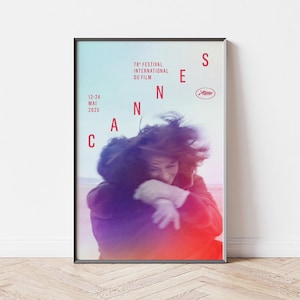 Cannes Festival Poster, Home Decor, Canvas Wall Art, Personalized gift, Custom Poster, Wall Art Print