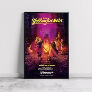 Pôster do filme Yellowjackets, decoração para casa, arte de parede em tela, presente personalizado, pôster personalizado, impressão de arte de parede