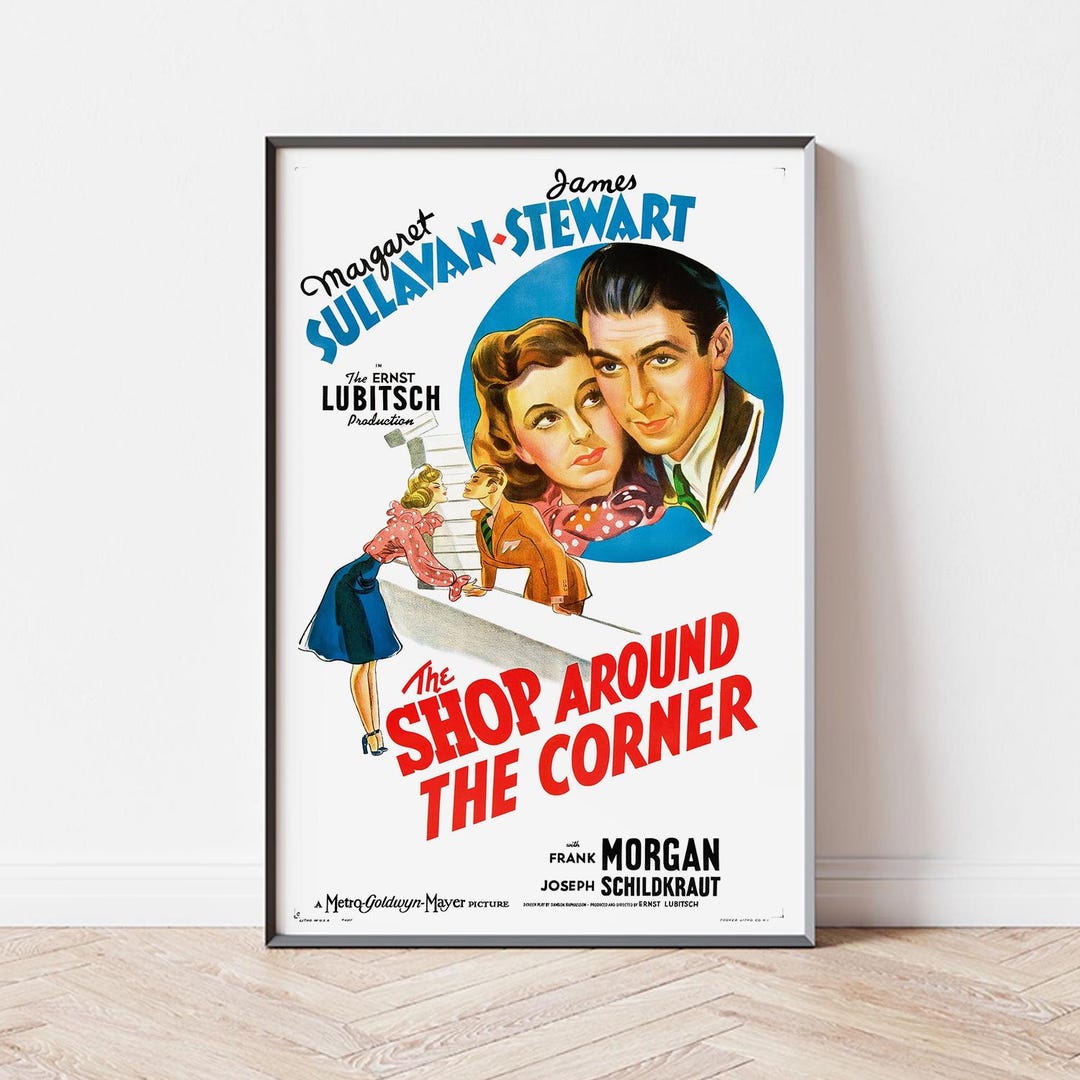 The Shop Around the Corner Movie Poster, Home Decor, Canvas Wall Art ...