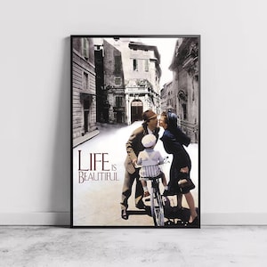 Pôster do filme A Vida é Bela, decoração para casa, arte em tela, presente personalizado, pôster personalizado, impressão de arte em parede