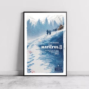 The Hateful Eight Film Poster, Wohnkultur, Leinwand Wandkunst, personalisiertes Geschenk, individuelles Poster, Wand Kunst Druck