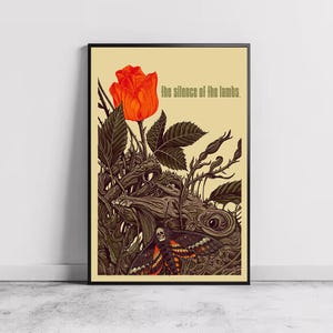 The Silence of the Lambs Movie Poster, Home Decor, Canvas Wall Art, Personalized gift, Wall Art Print