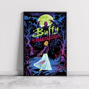 Buffy The Vampire Slayer Movie Poster, Home Decor, Canvas Wall Art, Personalized gift, Custom Poster, Wall Art Print