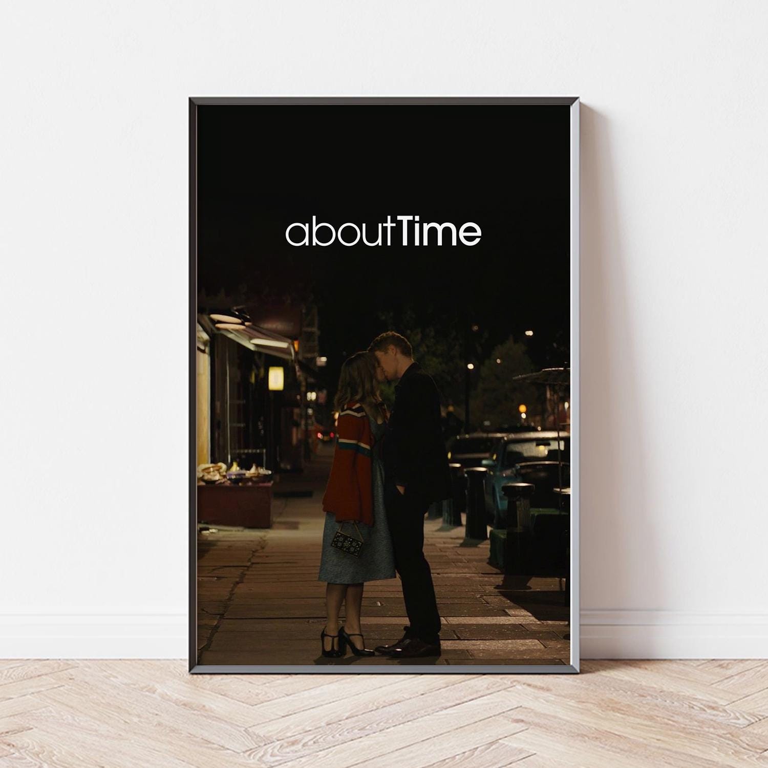About Time Movie Poster, Home Decor, Canvas Wall Art, Personalized gift, Custom Poster, Wall Art Print