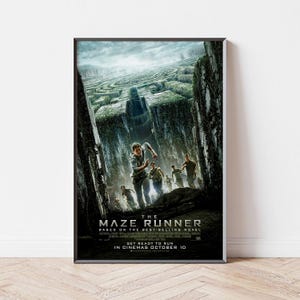 Maze Runner Movie Poster, Home Decor, Canvas Wall Art, Personalized gift, Custom Poster, Wall Art Print
