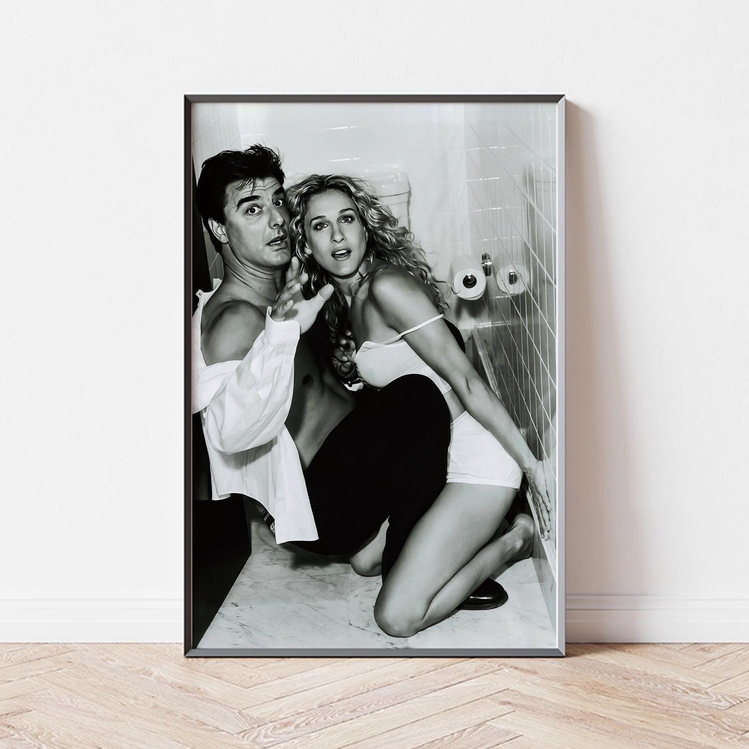 Carrie and Mr. Big Canvas Poster Home Decor, Canvas Wall Art, Personalized gift, Custom Poster, Wall Art Print