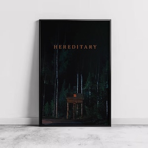 Póster de película Hereditary, decoración del hogar, arte de pared en lienzo, regalo personalizado, póster personalizado, impresión de arte de pared