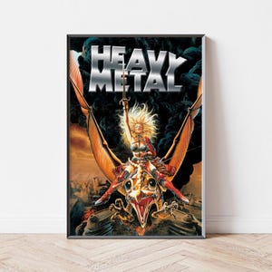 Heavy Metal Movie Poster, Home Decor, Canvas Wall Art, Personalized gift, Custom Poster, Wall Art Print