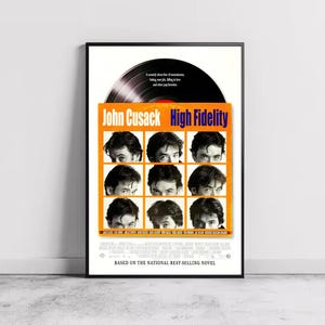 Pôster de filme de alta fidelidade, decoração para casa, arte de parede em tela, presente personalizado, pôster personalizado, impressão de arte de parede