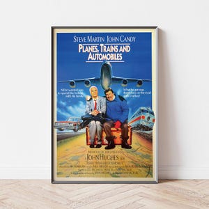 Planes Trains And Automobiles Movie Poster, Home Decor, Canvas Wall Art, Personalized gift, Custom Poster, Wall Art Print