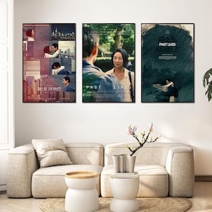 Past Lives Movie Poster, Home Decor, Canvas Wall Art, Personalized gift,  Wall Art Print, Keepsake