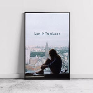 Póster de la película Lost in Translation, decoración del hogar, arte de pared en lienzo, regalo personalizado, póster personalizado, impresión de arte de pared