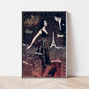 Moulin Rouge Movie Poster, Home Decor, Canvas Wall Art, Personalized gift, Custom Poster, Wall Art Print