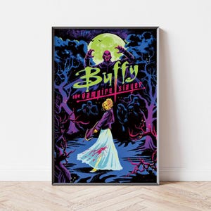 Buffy The Vampire Slayer Movie Poster, Home Decor, Canvas Wall Art, Personalized gift, Custom Poster, Wall Art Print