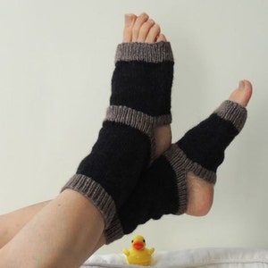 Yoga Socks - Hand Knit - Wool - Athletic Socks - Dance Socks - Pedicure Socks - Slipper Socks - Toeless Socks - Ankle Warmers - Fashion