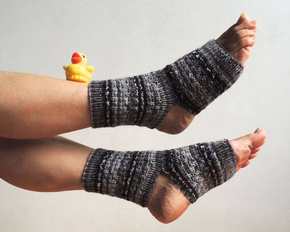 Yoga Socks Hand Knit Wool Athletic Socks Dance Socks Pedicure