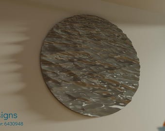 Ocean Art - Perspective Wave Wall Sculpture, Coastal & Sea Inspired Home Decor