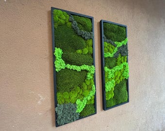 Preserved Moss Wall Art | Handmade Eco-Friendly Home Decor