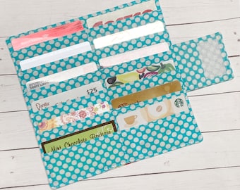 Card Wallet, Credit Card Holder, gift card holder, Credit Card Wallet, Card Organizer, Womens card Holder, Gift Card organizer