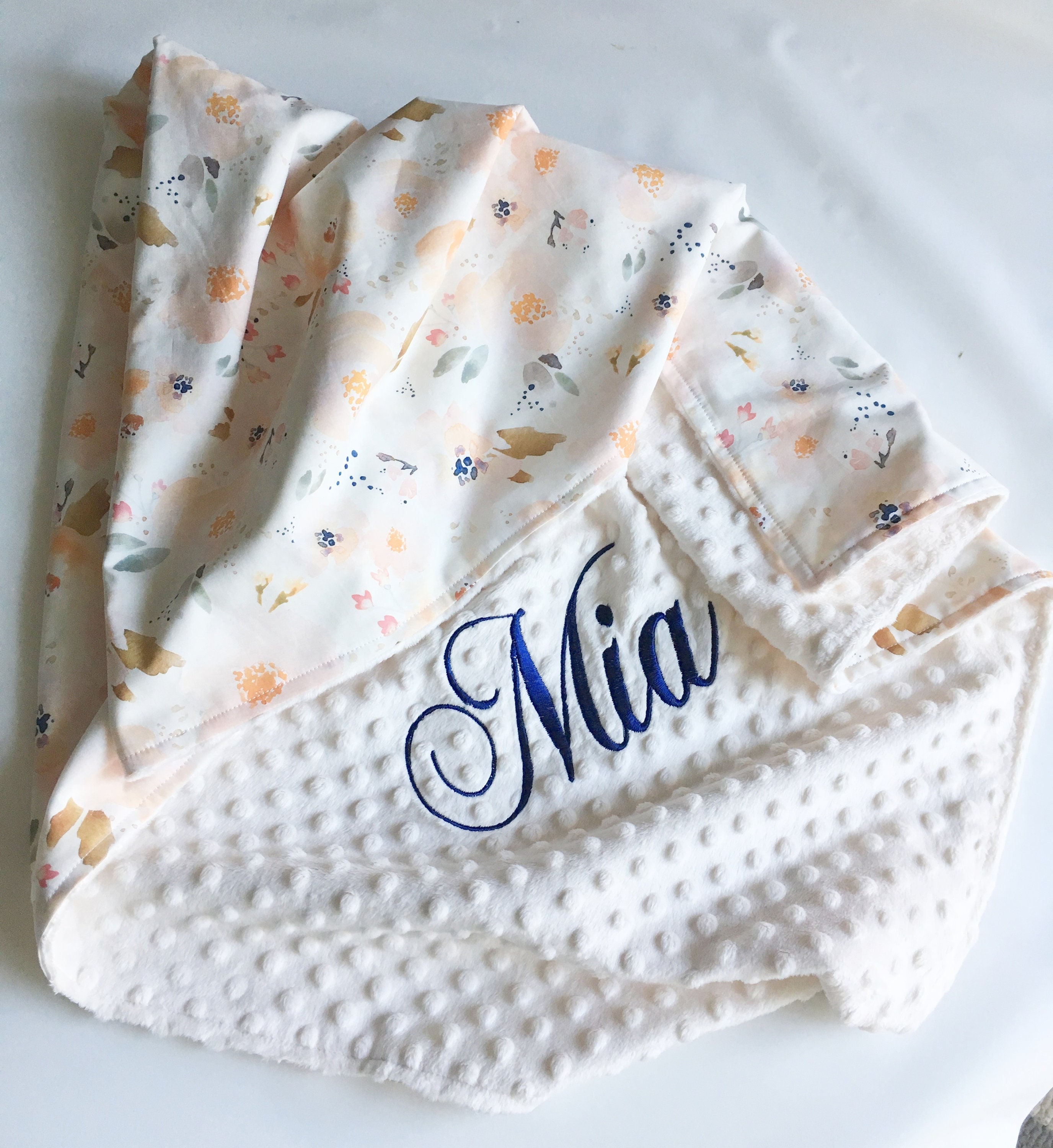 Personalized baby Blanket Baby Girl Blanket Monogrammed baby Etsy