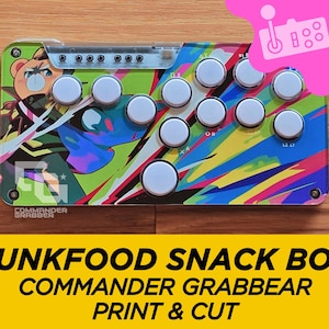 Junkfood Snackbox Micro - Commander Grabbear art print & cut