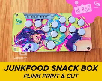 Snack Box Micro Junkfood Arcades Series Custom Print and Cut - Etsy